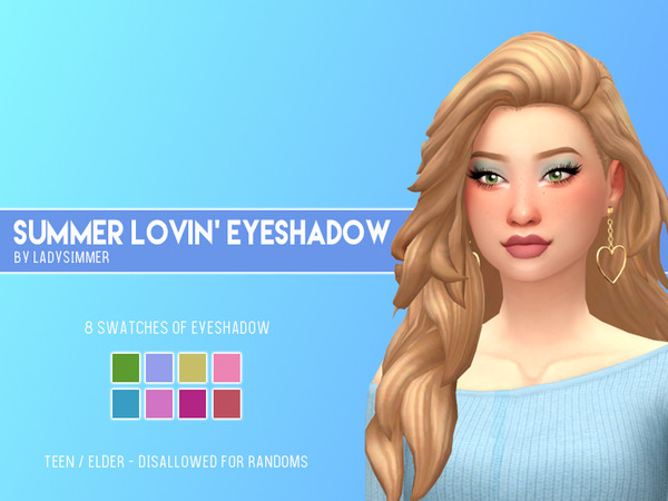 Sims 4 Summer Lovin Eyeshadow by LadySimmer94 at TSR