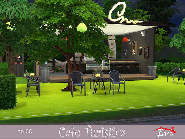 Sims 4 Cafe Turistica by evi at TSR