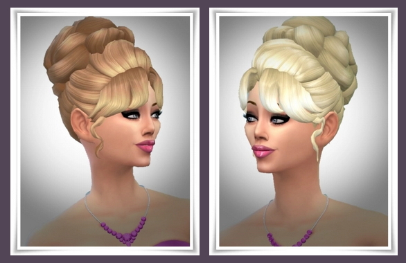 Sims 4 PlayFul Hair Bun at Birksches Sims Blog