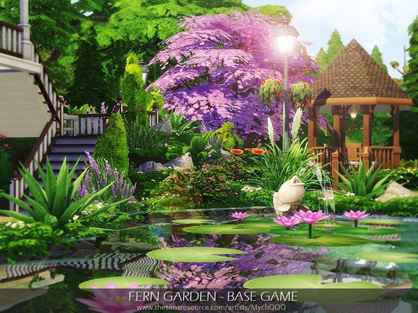 Sims 4 Fern Garden by MychQQQ at TSR