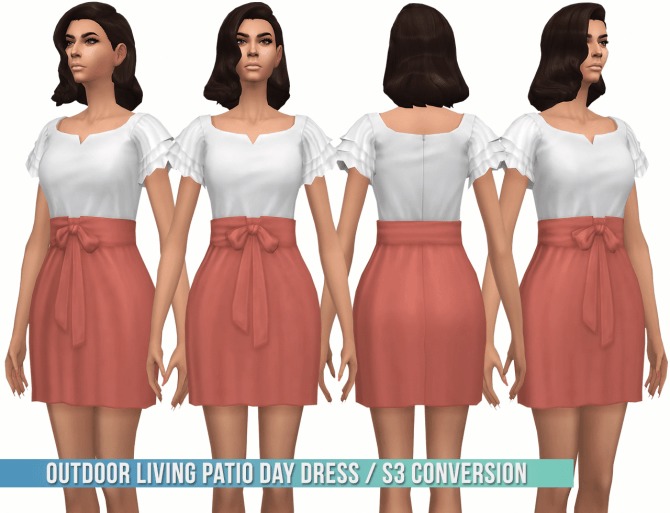 Sims 4 Outdoor Living Patio Day Dress S3 Conversion at Busted Pixels