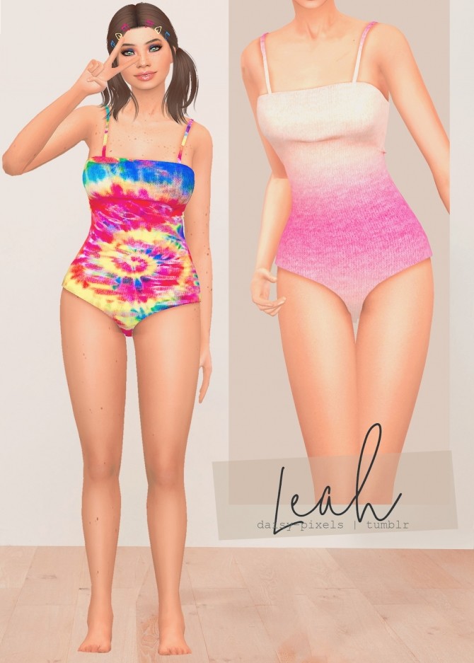 Sims 4 Leah Swimsuit at Daisy Pixels