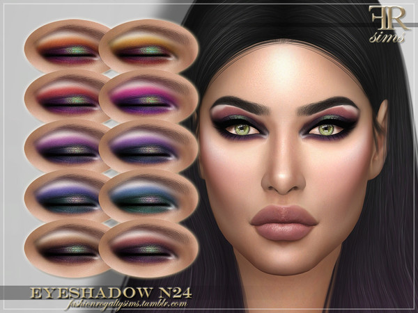 Sims 4 FRS Eyeshadow N24 by FashionRoyaltySims at TSR