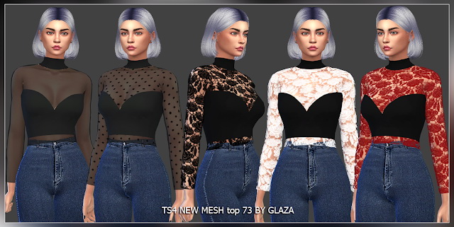 Sims 4 Top 73 at All by Glaza