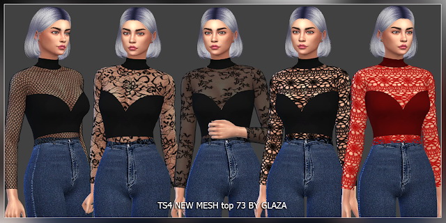 Sims 4 Top 73 at All by Glaza