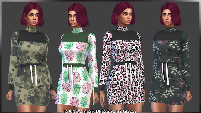 Sims 4 Dress 90 (P) at All by Glaza