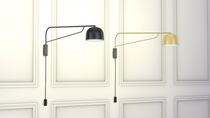 Sims 4 GRANT WALL LAMP at Meinkatz Creations