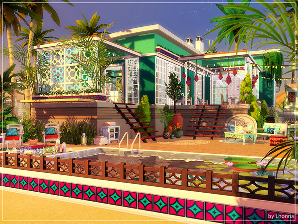 Sims 4 Boho Beach Cabin by Lhonna at TSR