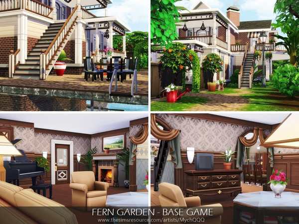 Sims 4 Fern Garden by MychQQQ at TSR