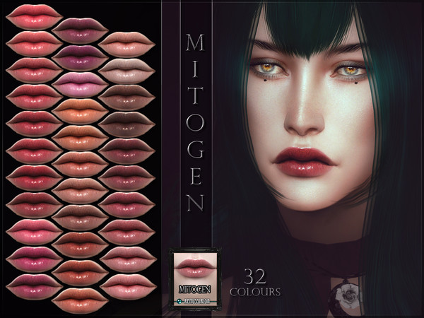 Sims 4 Mitogen Lipstick by RemusSirion at TSR