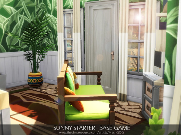 Sims 4 Sunny Starter house by MychQQQ at TSR