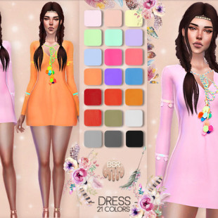 Jasmine dress by April at TSR » Sims 4 Updates