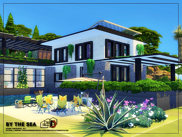 Sims 4 By the sea house by Danuta720 at TSR