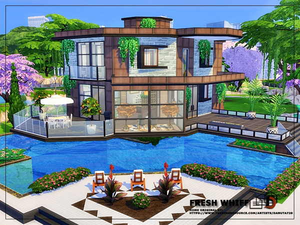 Sims 4 Fresh whiff house by Danuta720 at TSR