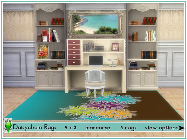 Sims 4 Daisychain Rugs by marcorse at TSR