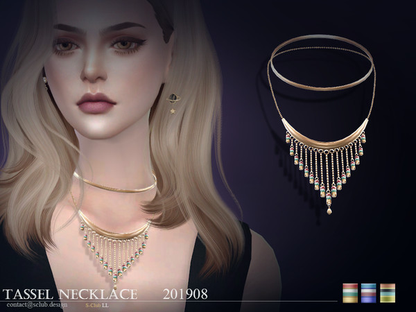 Sims 4 Necklace 201908 by S Club LL at TSR