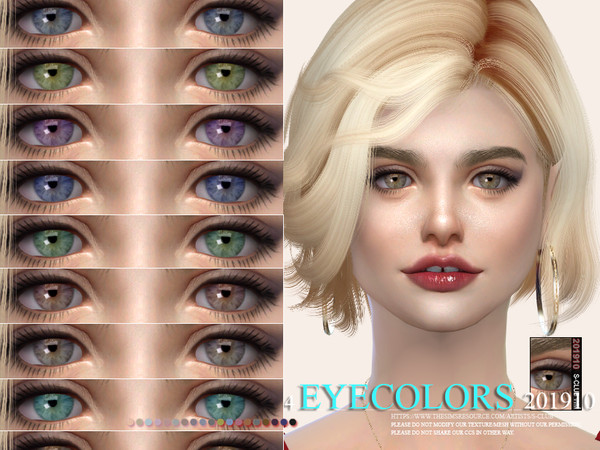 Sims 4 Eyecolors 201910 by S Club WM at TSR