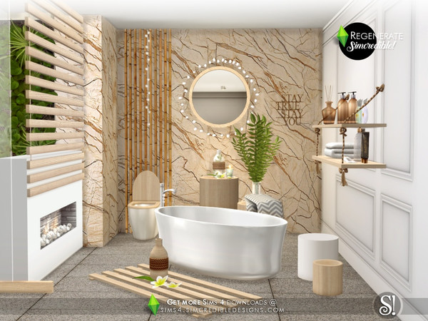 Sims 4 Regenerate classy bathroom by SIMcredible at TSR