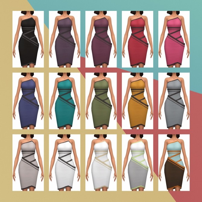 Sims 4 Late Night Dress Chic Pocket S3 Conversion at Busted Pixels