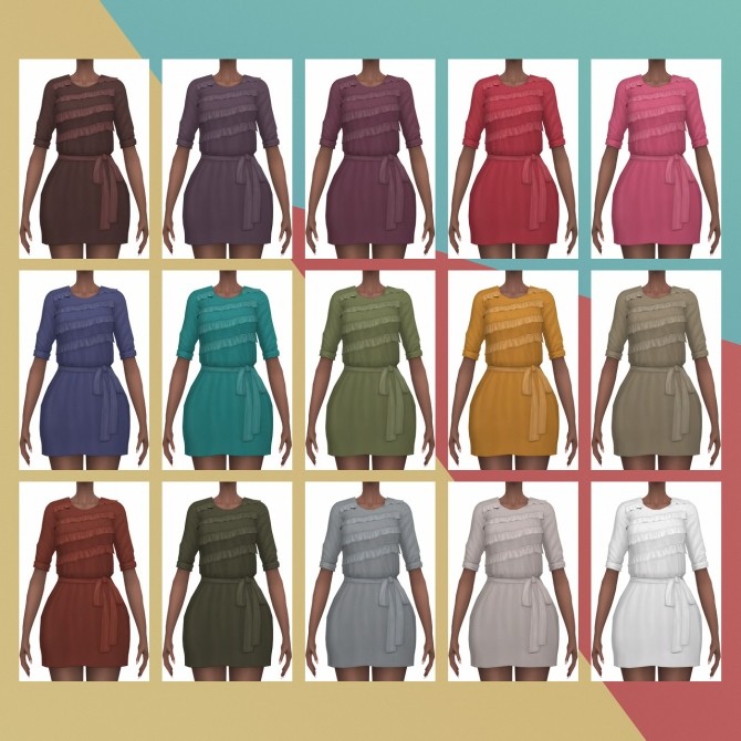 Everyday Dress Casual S3 Conversion at Busted Pixels » Sims 4 Updates