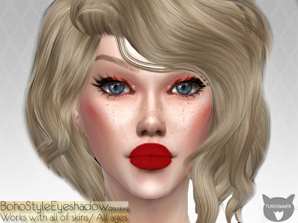 Sims 4 BohoStyle Eyeshadow by turksimmer at TSR