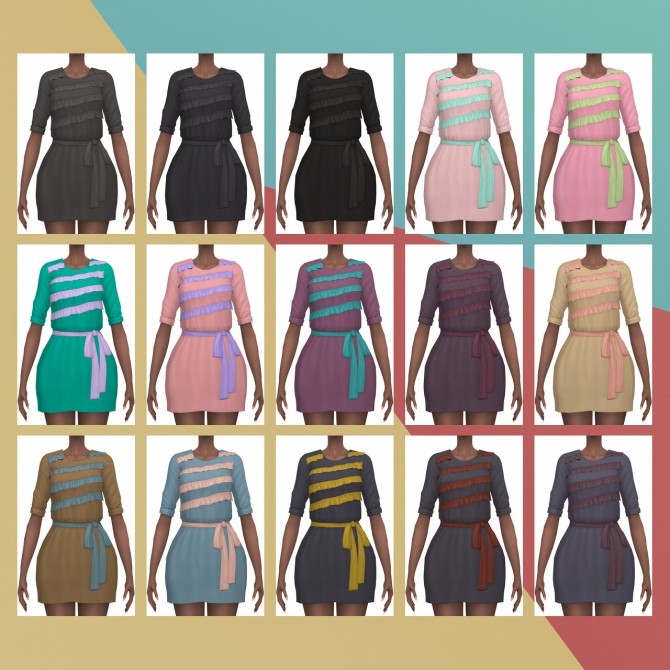 Everyday Dress Casual S3 Conversion at Busted Pixels » Sims 4 Updates