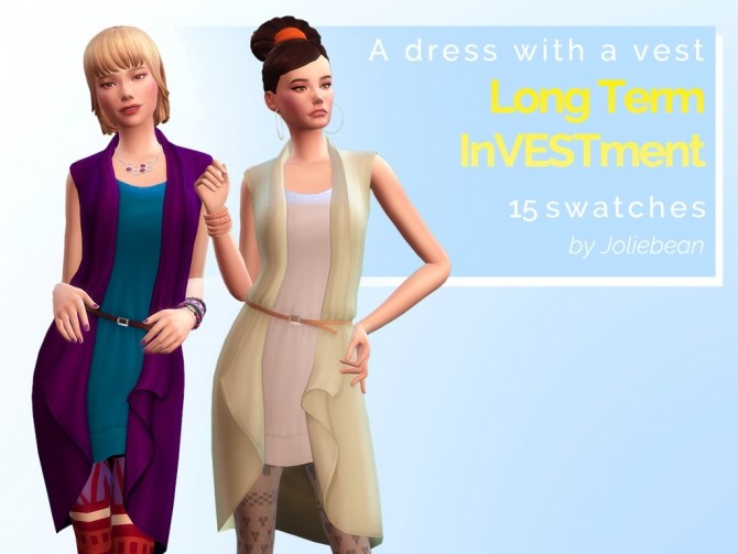 Sims 4 Long Term InVESTment dress at Joliebean
