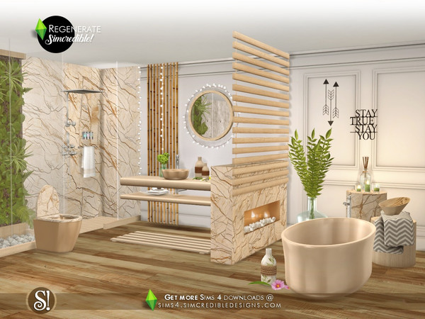 Sims 4 Regenerate classy bathroom by SIMcredible at TSR