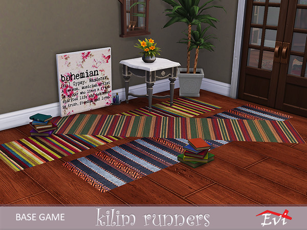 Sims 4 Kilim runners by evi at TSR