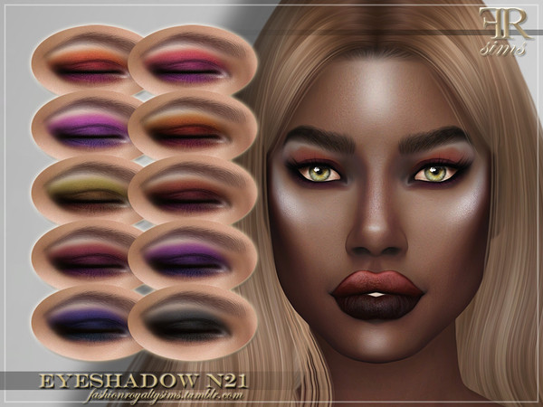 Sims 4 FRS Eyeshadow N21 by FashionRoyaltySims at TSR