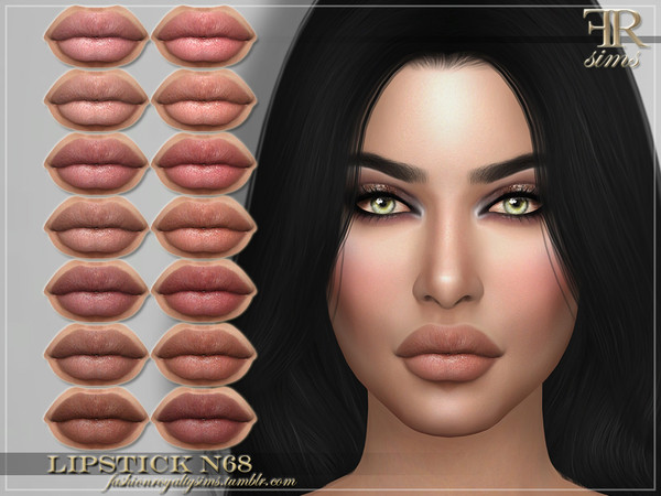 Sims 4 FRS Lipstick N68 by FashionRoyaltySims at TSR