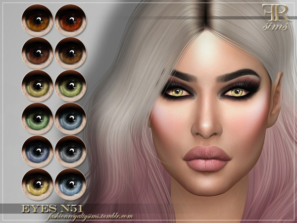 Sims 4 FRS Eyes N51 by FashionRoyaltySims at TSR