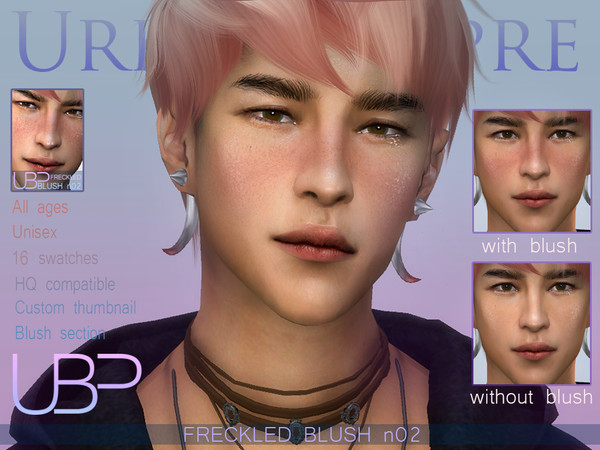Sims 4 Freckled Blush n02 by Urielbeaupre at TSR