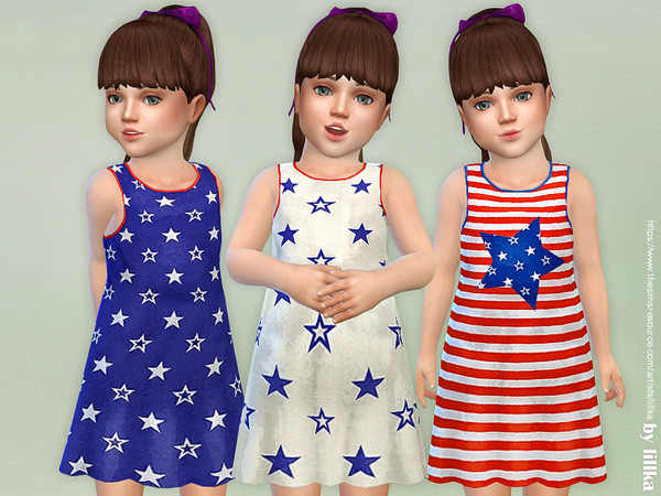 Sims 4 Toddler Dresses Collection P93 by lillka at TSR