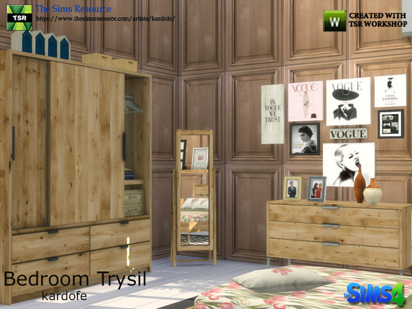 Sims 4 Bedroom Trysil by kardofe at TSR