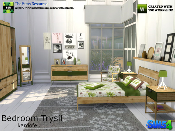Sims 4 Bedroom Trysil by kardofe at TSR