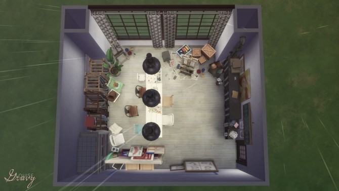 Sims 4 Art Room at GravySims