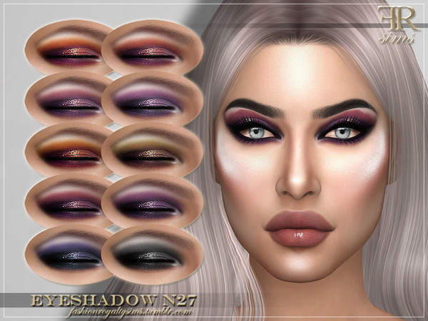 Sims 4 FRS Eyeshadow N27 by FashionRoyaltySims at TSR