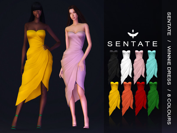 Sims 4 Winnie Dress by Sentate at TSR
