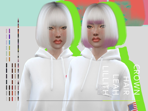 Sims 4 Crown Hair by LeahLillith at TSR