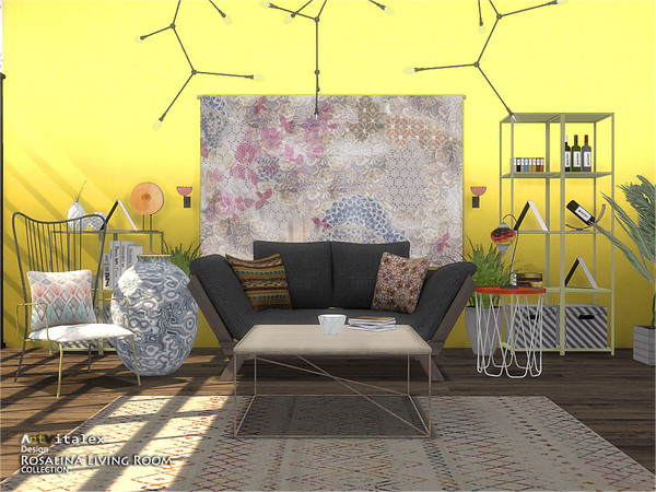 Sims 4 Rosalina Living Room by ArtVitalex at TSR