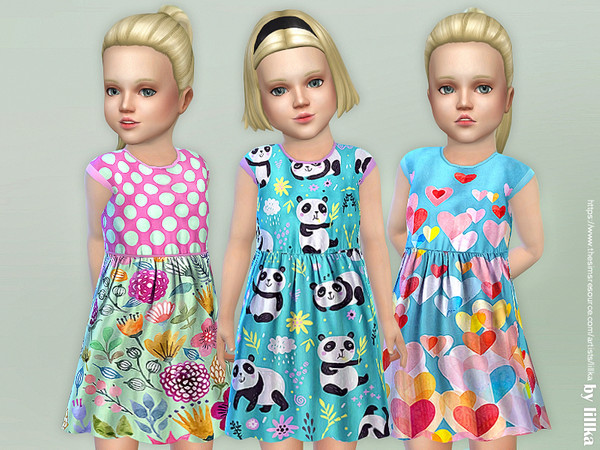 Sims 4 Toddler Dresses Collection P90 by lillka at TSR