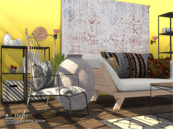 Sims 4 Rosalina Living Room by ArtVitalex at TSR
