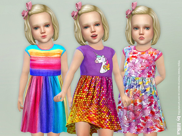 Sims 4 Toddler Dresses Collection P91 by lillka at TSR