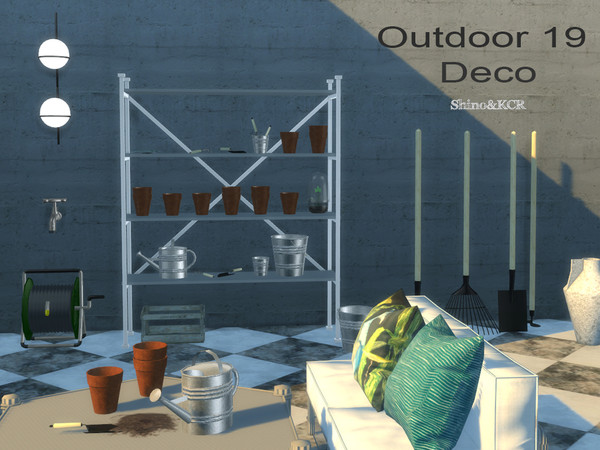 Sims 4 Outdoor 19 Deco Set by ShinoKCR at TSR