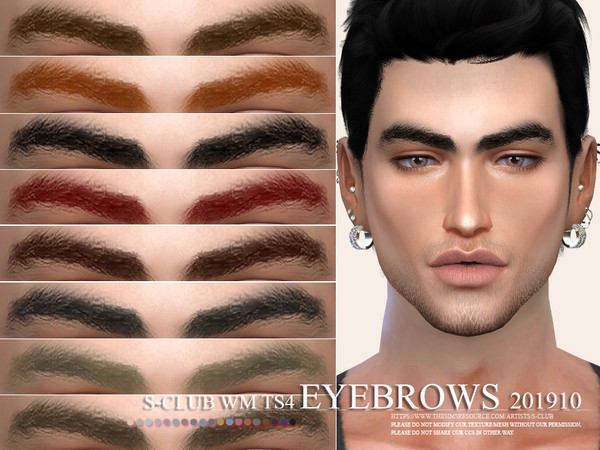Sims 4 Eyebrows 201910 by S Club WM at TSR