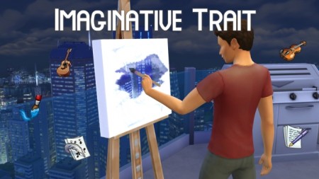 Imaginative Trait for Sims 4 by GalaxyVic at Mod The Sims