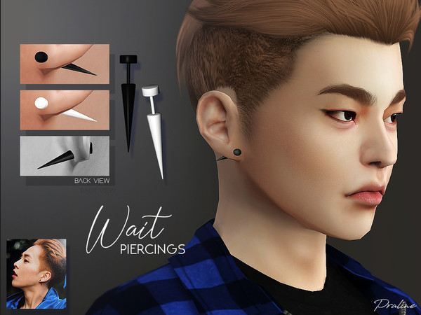 Sims 4 Wait Piercings by Pralinesims at TSR