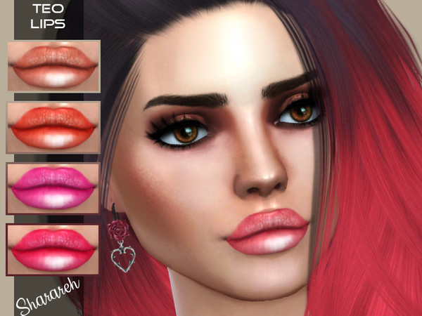 Sims 4 Teo Lipstick by Sharareh at TSR
