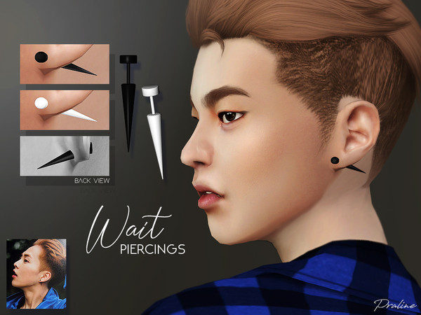 Sims 4 Wait Piercings by Pralinesims at TSR